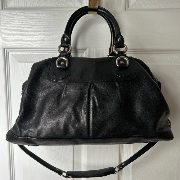 Authentic Coach “Ashley” Black Leather Women's Satchel Bag - Picture 2 of 11